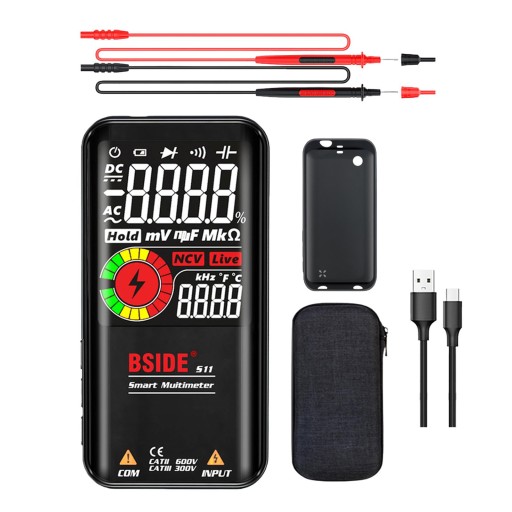 Цифровой мультиметр черный