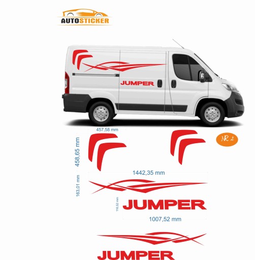 Наклейка на автобус Citroen Jumper