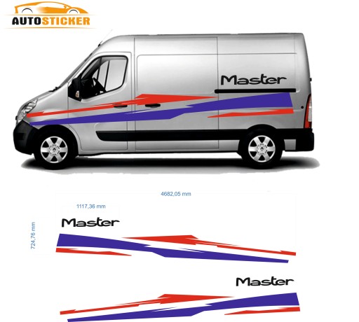 Renault master автобус наклейка наклейка