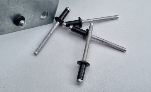 Заклепки ALU/ALU черные анодированные 4,8x11 для алюминия, пластика