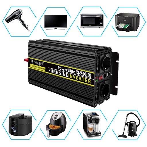 Novopal Інвертор струму, чиста синусоїда,