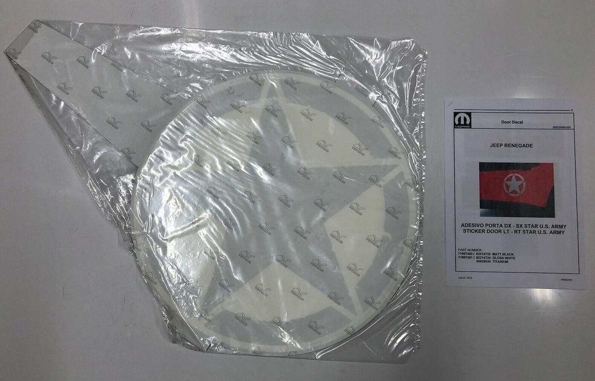 Оригинальная наклейка Jeep Renegade Star 71807400