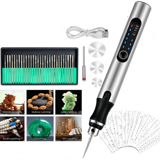 Ручка з гравіюванням Багатофункціональна електрична ручка 52 шт. для гравірування