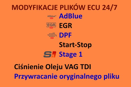 файл DPF ecu файли Цілодобова співпраця Вимкнення DPF