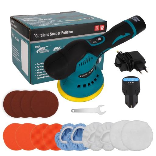 Полировальная машина для автомобилей, полировальная машинка для аккумуляторов с регулировкой, губки, подушечки, набор 18x