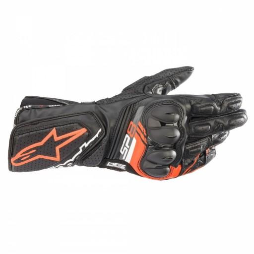 Рукавички SP-8, ALPINESTARS (чорний/червоний флуо, розмір M)