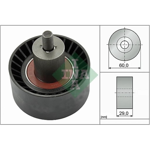 Направляючий / направляючий ролик, ремінь ГРМ INA 532 0187 10