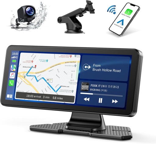 Автомобільний сенсорний екран Бездротова автомагнітола Carplay Android