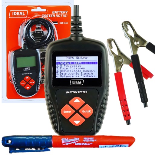 Диагностический тестер BDT101, тестер аккумуляторных батарей IDEAL 12 В