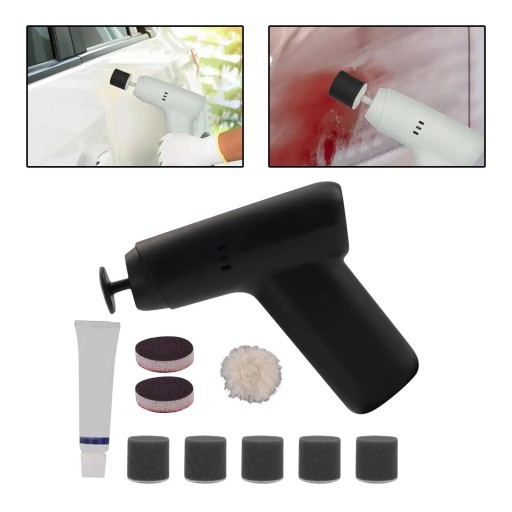 Автомобильный полировальный буфер, автоматическая полировка, аккумуляторная батарея, 2 сменных