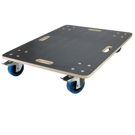 Мебельная тележка с 2 поворотными роликами и 2 колесами