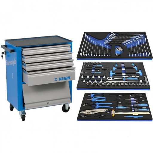 Візок для інструментів з обладнанням UNIOR 110 елементів 624141 – 5000TUR
