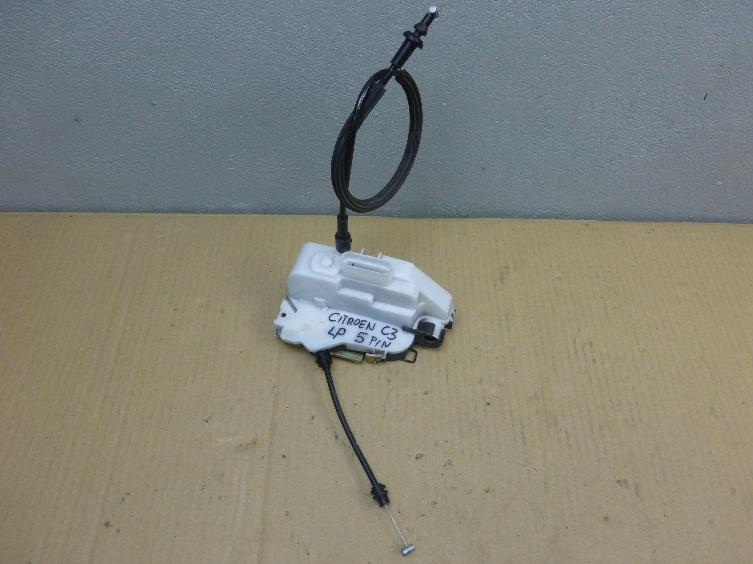 9650444430, 46982980, - замок двері CITROEN C3 і 5pin лівий передній Європа