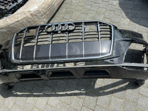 4M0807437Q - Передний бампер audi q7 4m0 лифт решетка 21 s-line