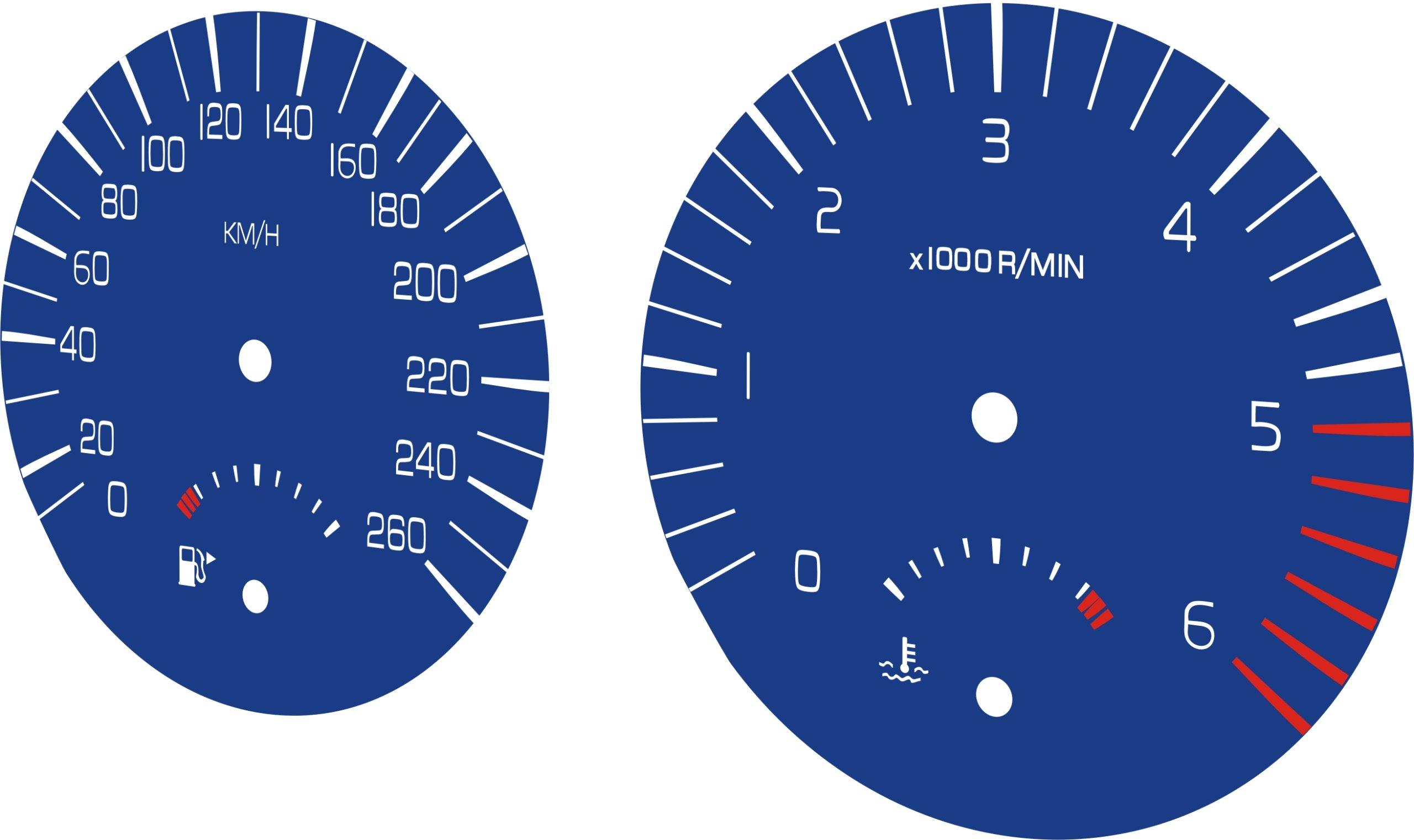 VOLVO C30 V50 S40 LIFT R-DESIGN Clocks миль / ч = км / ч