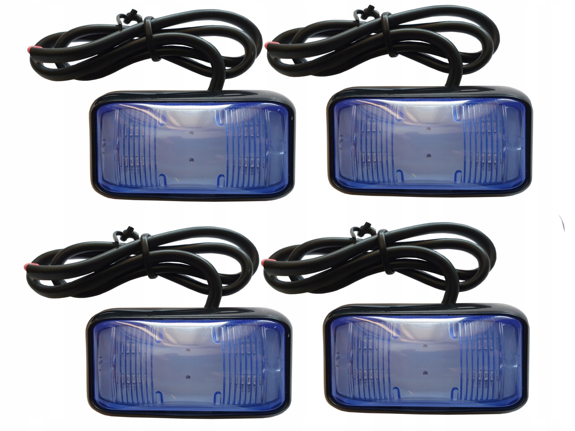 RSLED4205BMIG - комплект 4 светодиодная вспышка синий 12V 24V