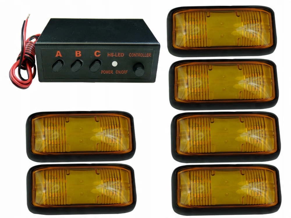 4 - набор из 6 светодиодные лампы + драйвер 12V 24V стробоскоп