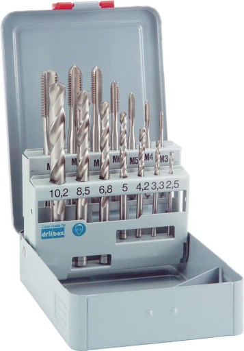 Набор метчиков и сверл HSS-Co M3-M12 Alpen 0070800014100